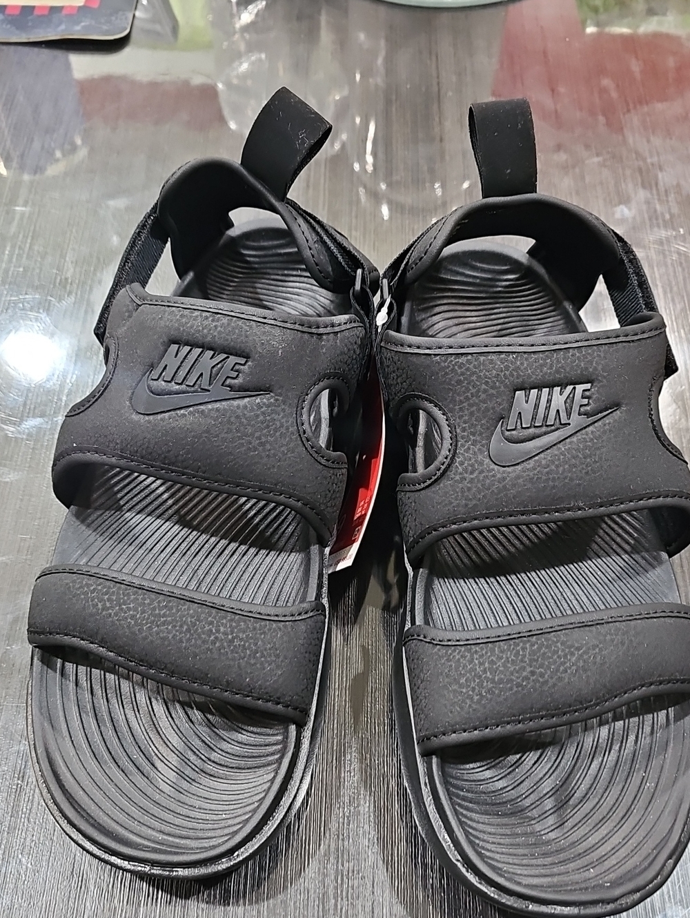 Nike Black Men’s Adjustable Strapped Slide Sandals